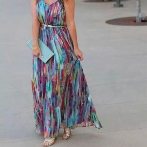 Jack by BB Dakota Rayna Print Maxi Dress Size 8